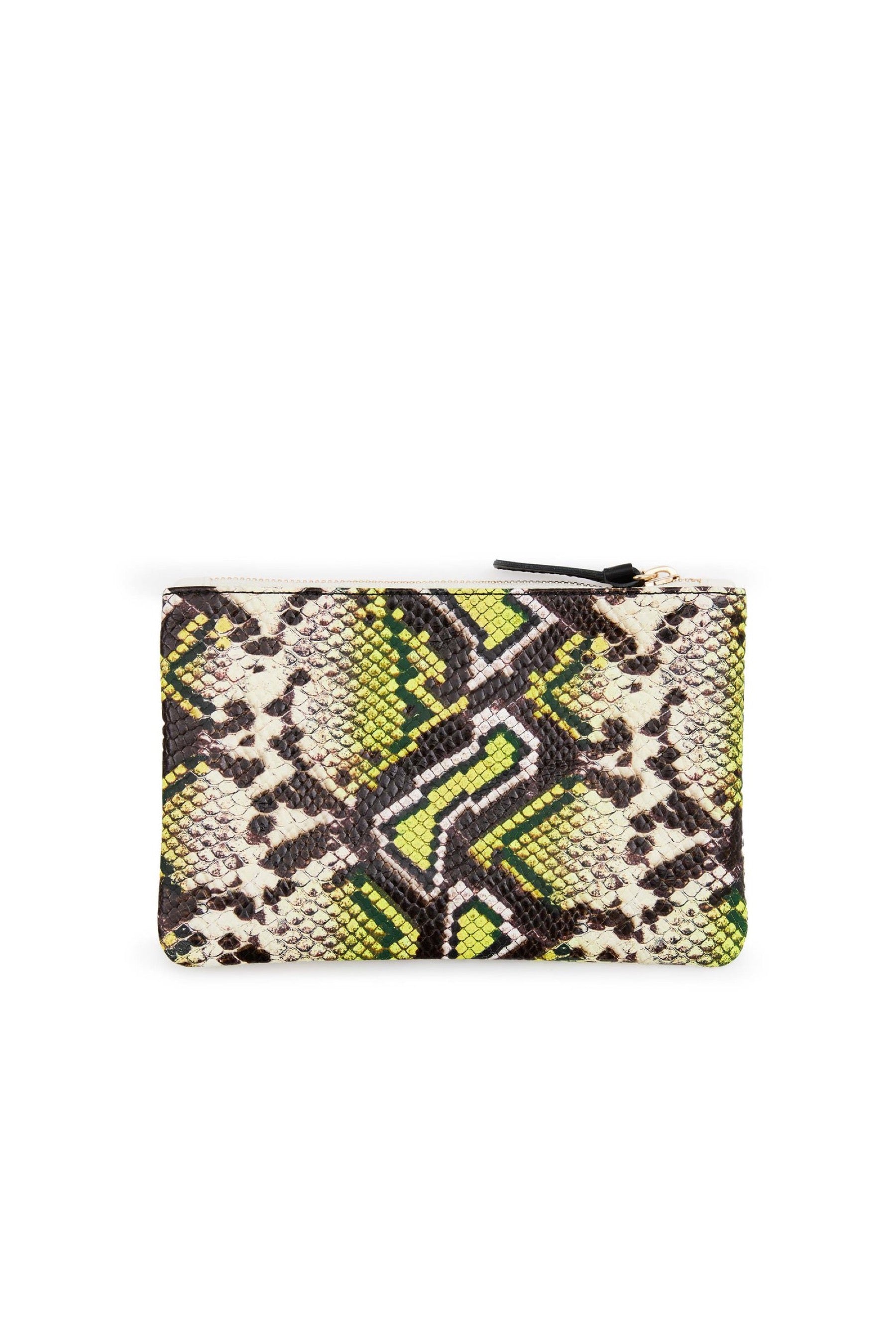 Yellow Riviera Snake Wallet Clutch