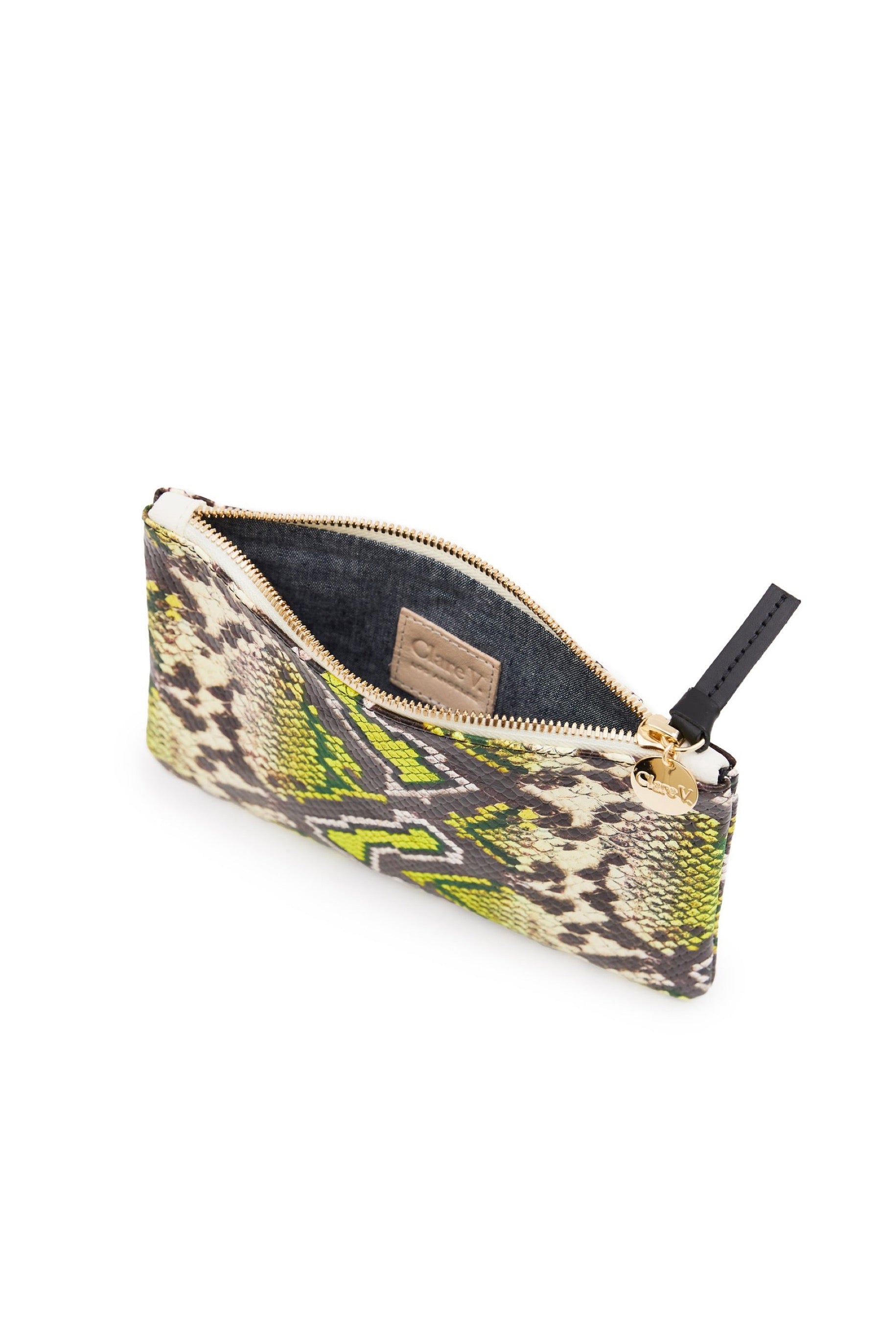 Yellow Riviera Snake Wallet Clutch