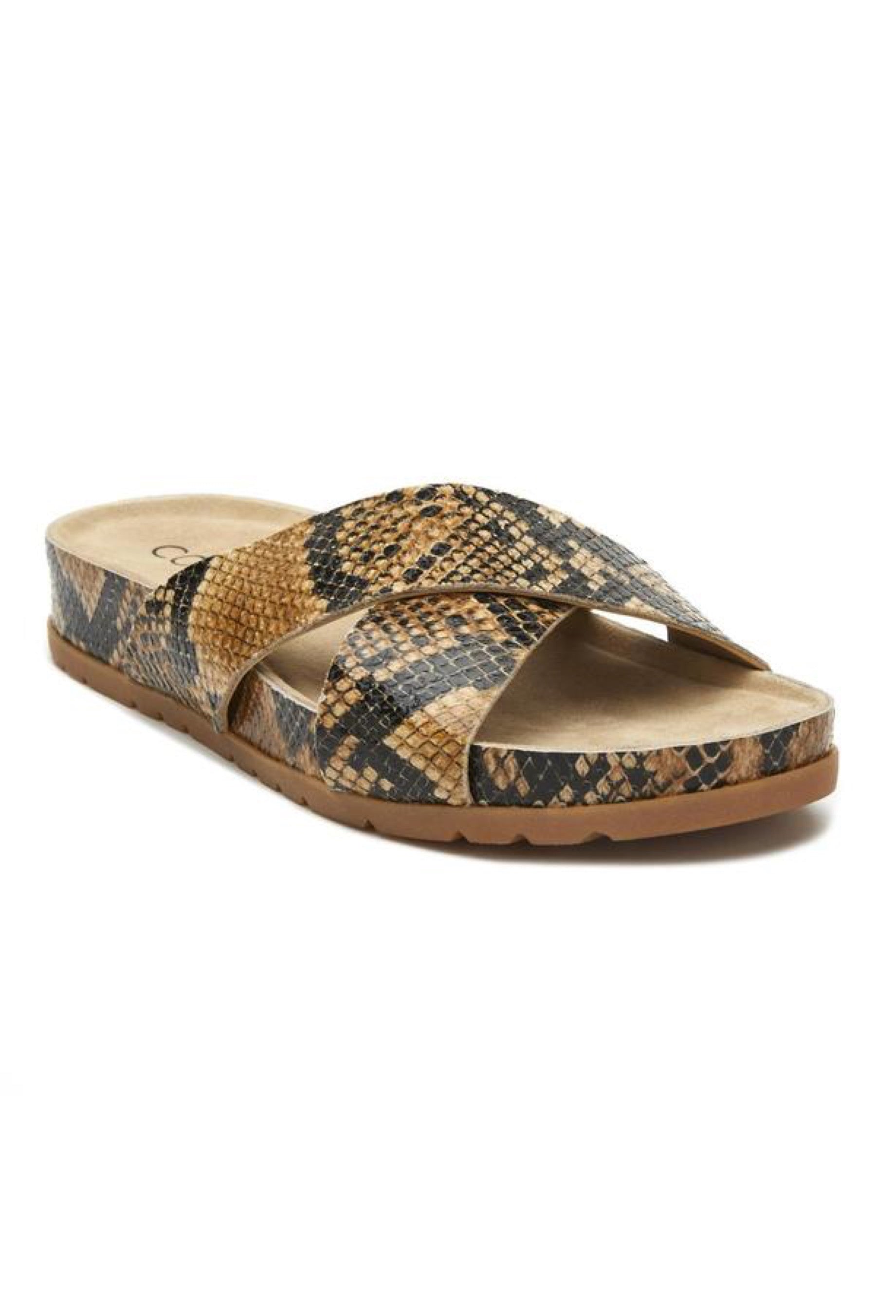 Tan Snake Yin Yang Sandal