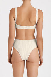 Ivory Cord Towelling Bralette