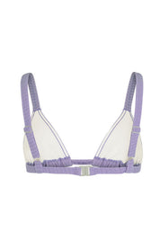 Lilac Cord Towelling Triangle Top