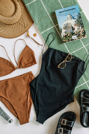 Truffle Fine Strap Triangle Top