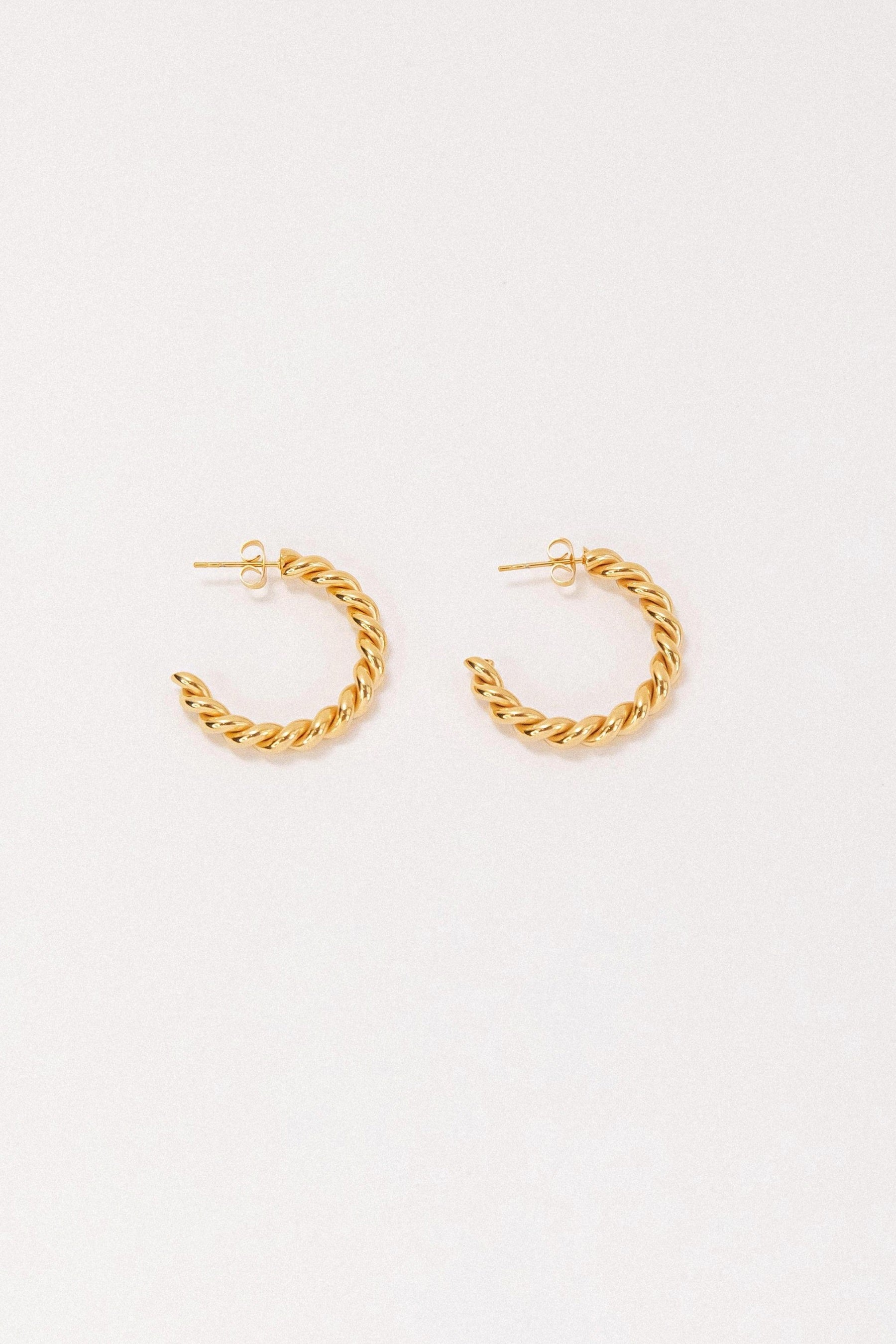 Gold Zoe Hoops
