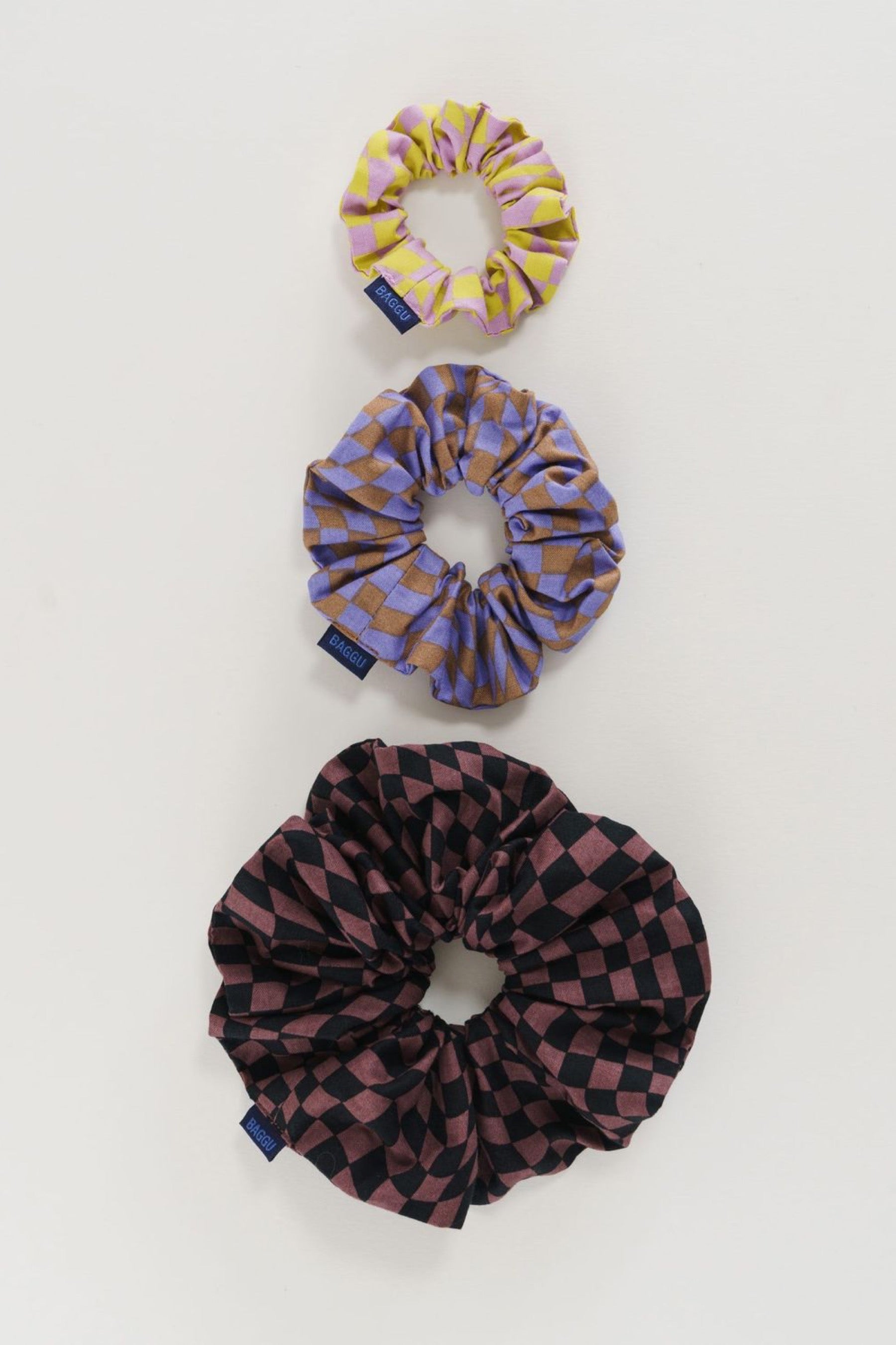 Trippy Checkers Scrunchie Set