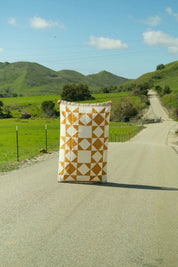 Gold Patchwork Western Throw