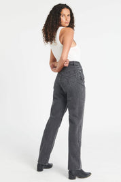 Vintage Black Classic Straight Jeans