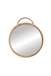 Round Rattan Mirror