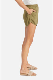 Military Olive Flight Runner Short