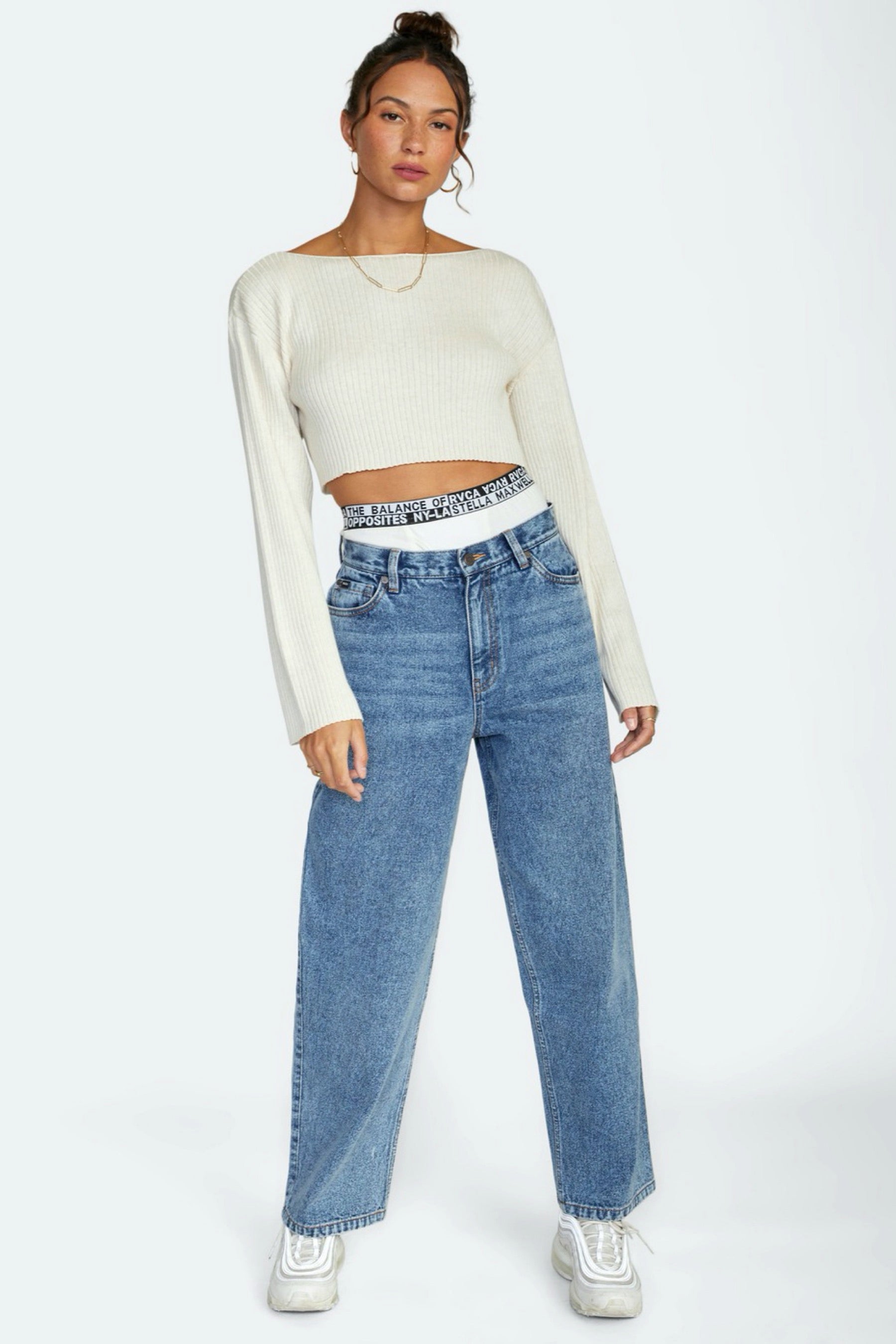 Pristine Raw Cropped Sweater