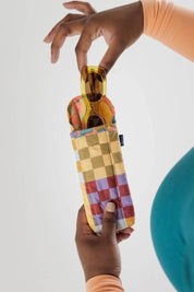 Medium Check Puffy Glasses Sleeve