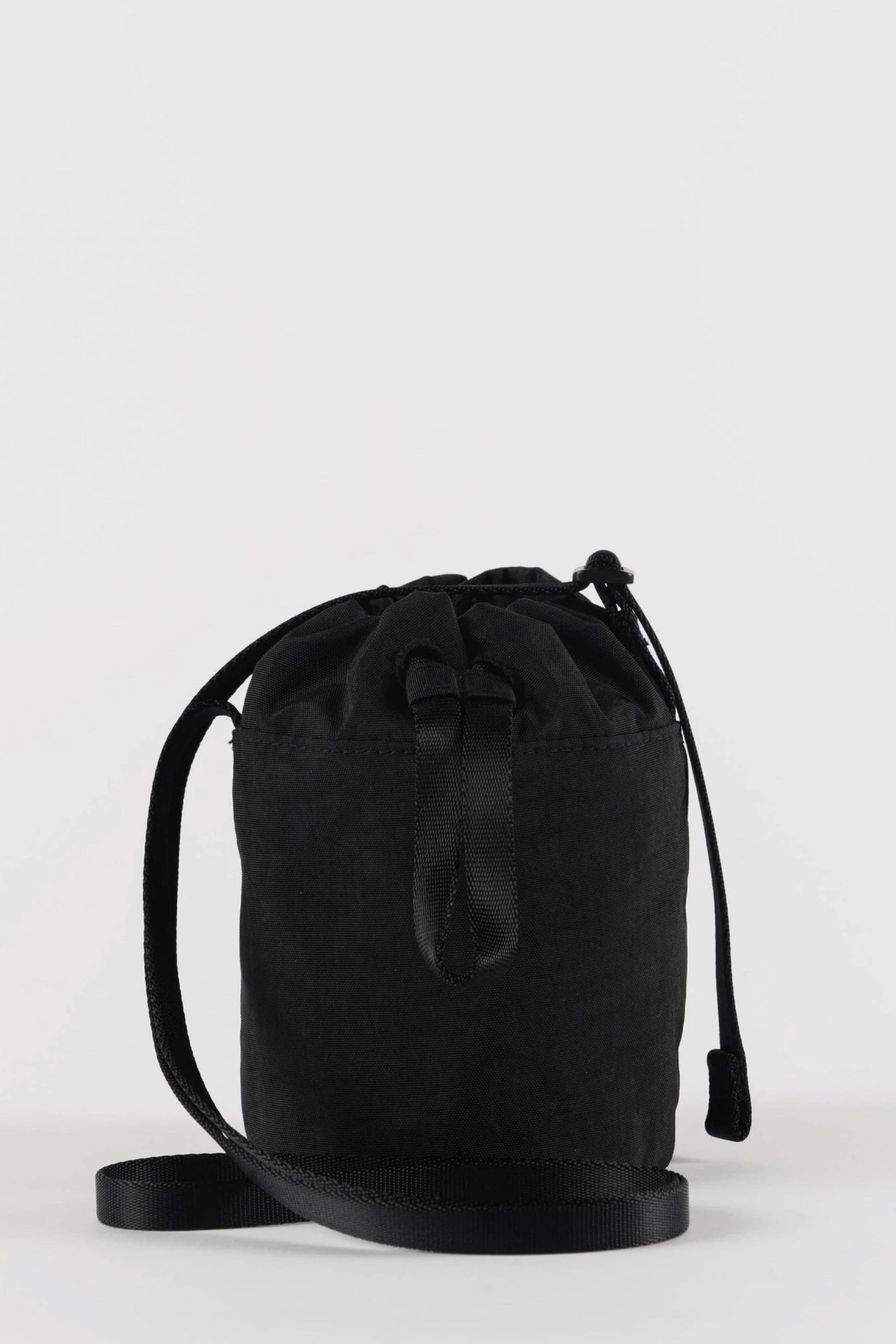 Black Mini Nylon Bucket Bag