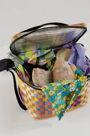 Medium Check Multi Puffy Cooler Bag