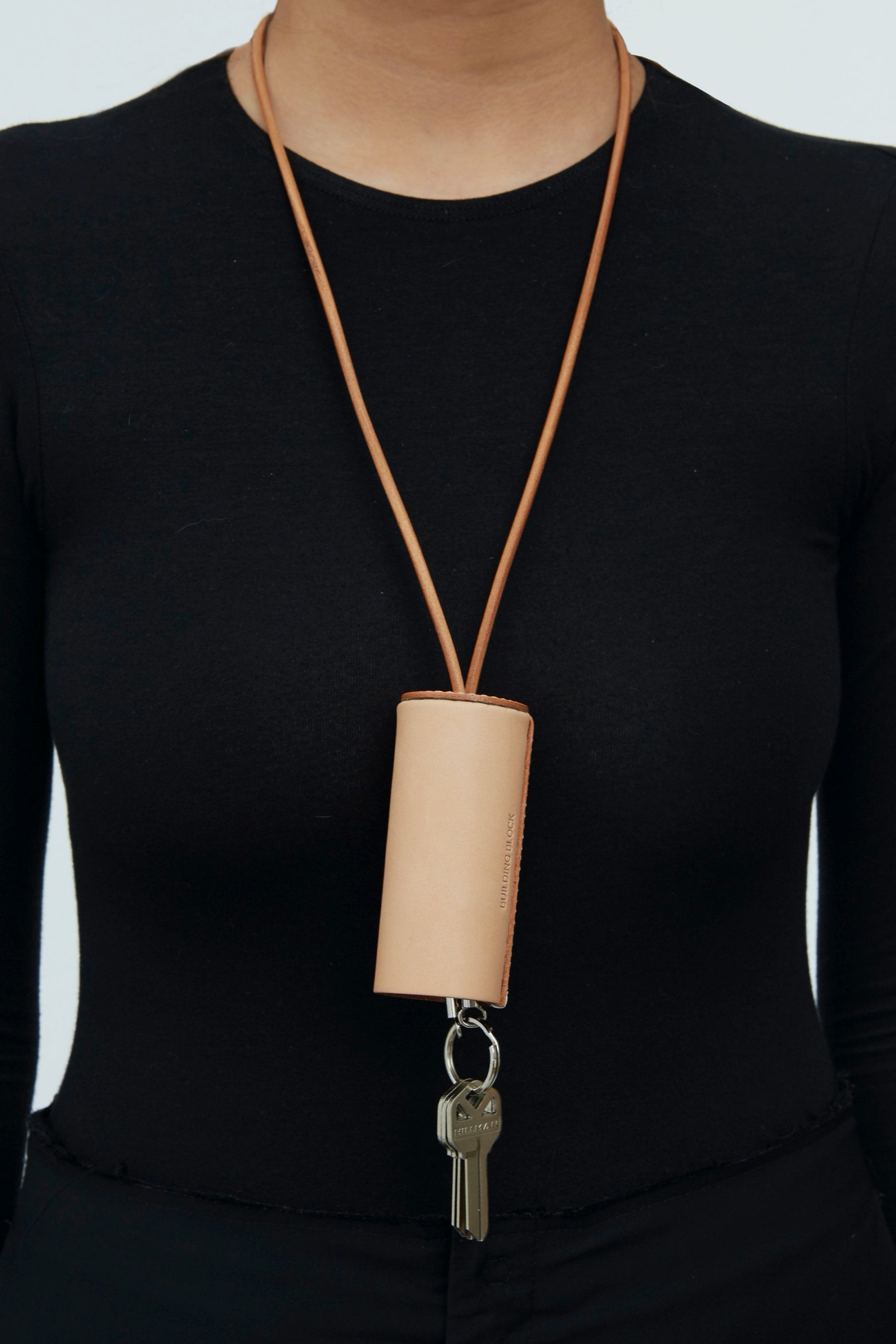 Natural Cylinder Key Lanyard