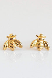 Gold Bee Studs