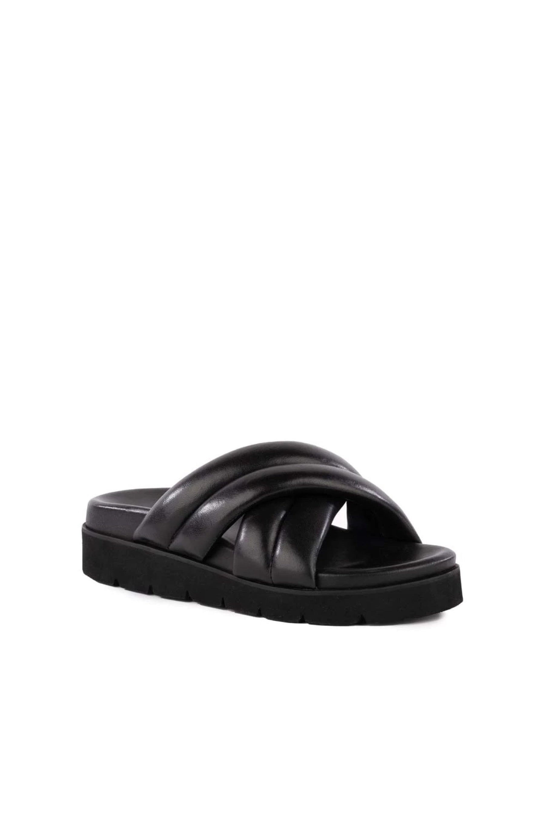 Black Driving Force Sandal