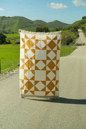 Gold Patchwork Western Throw