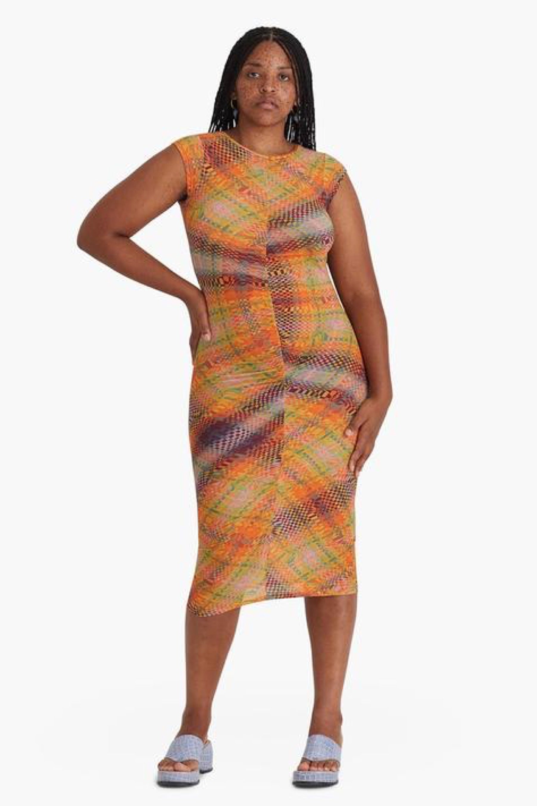 Intense Orange Campo Dress