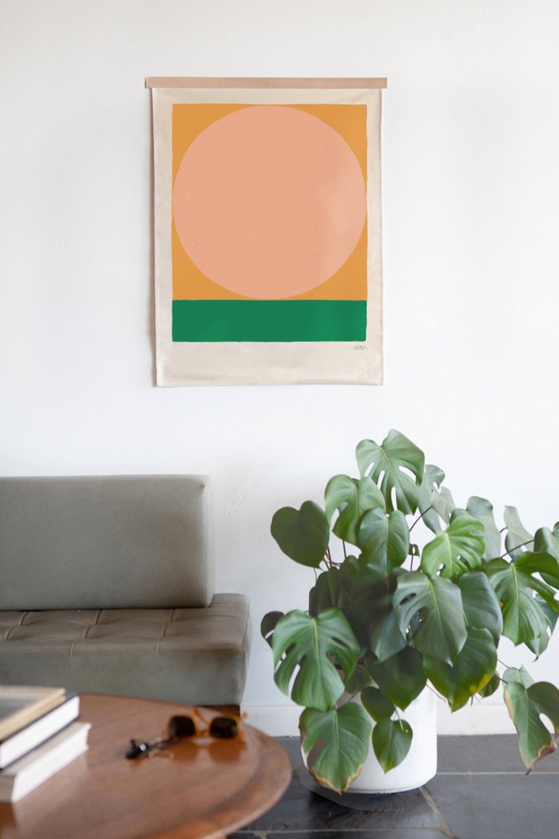 Peach Litha Canvas Print