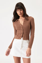 Tobacco Caroline Top