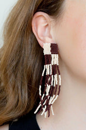 Cocoa Plaid Clara Earrings