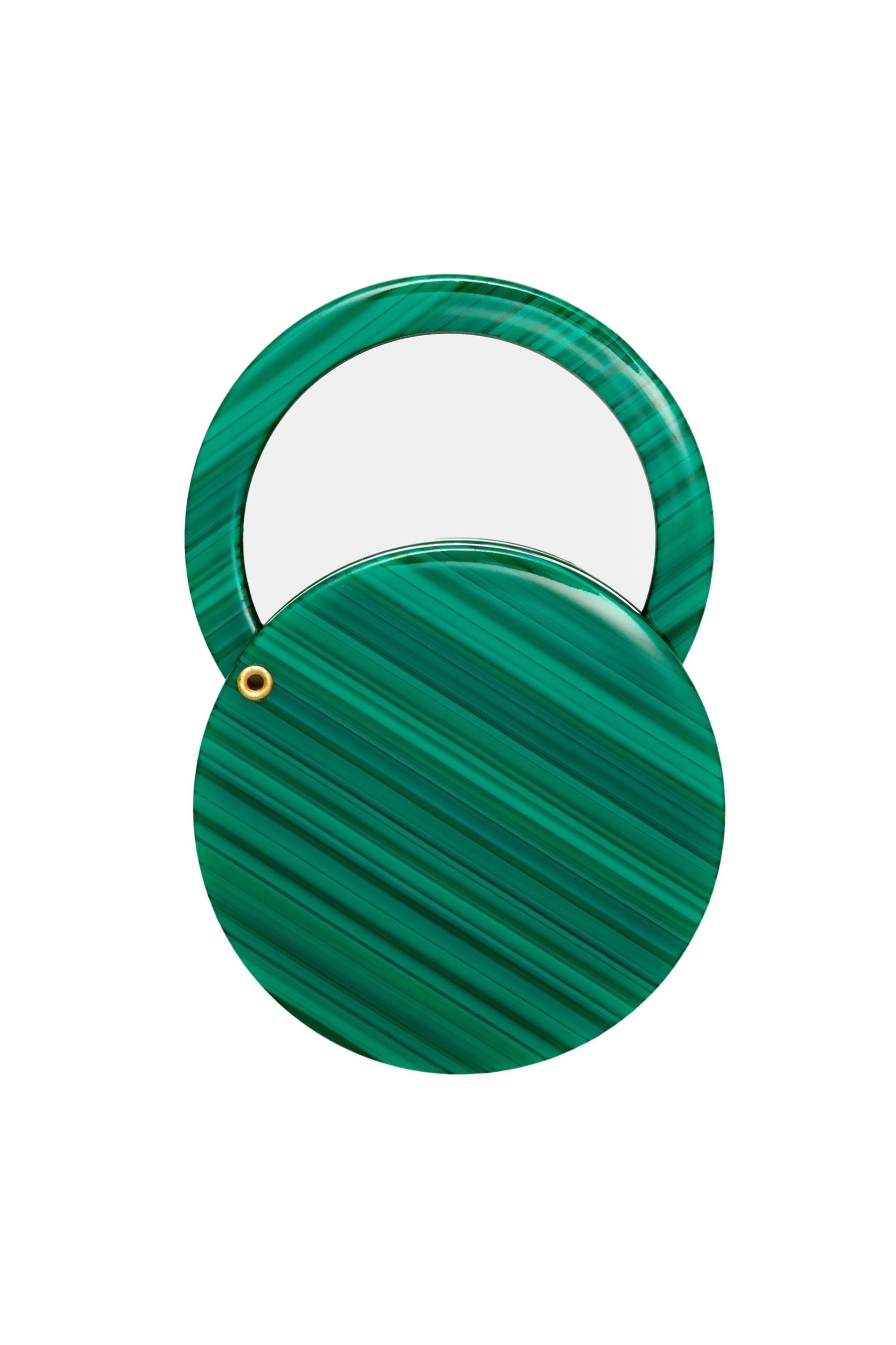Malachite Circle Mirror