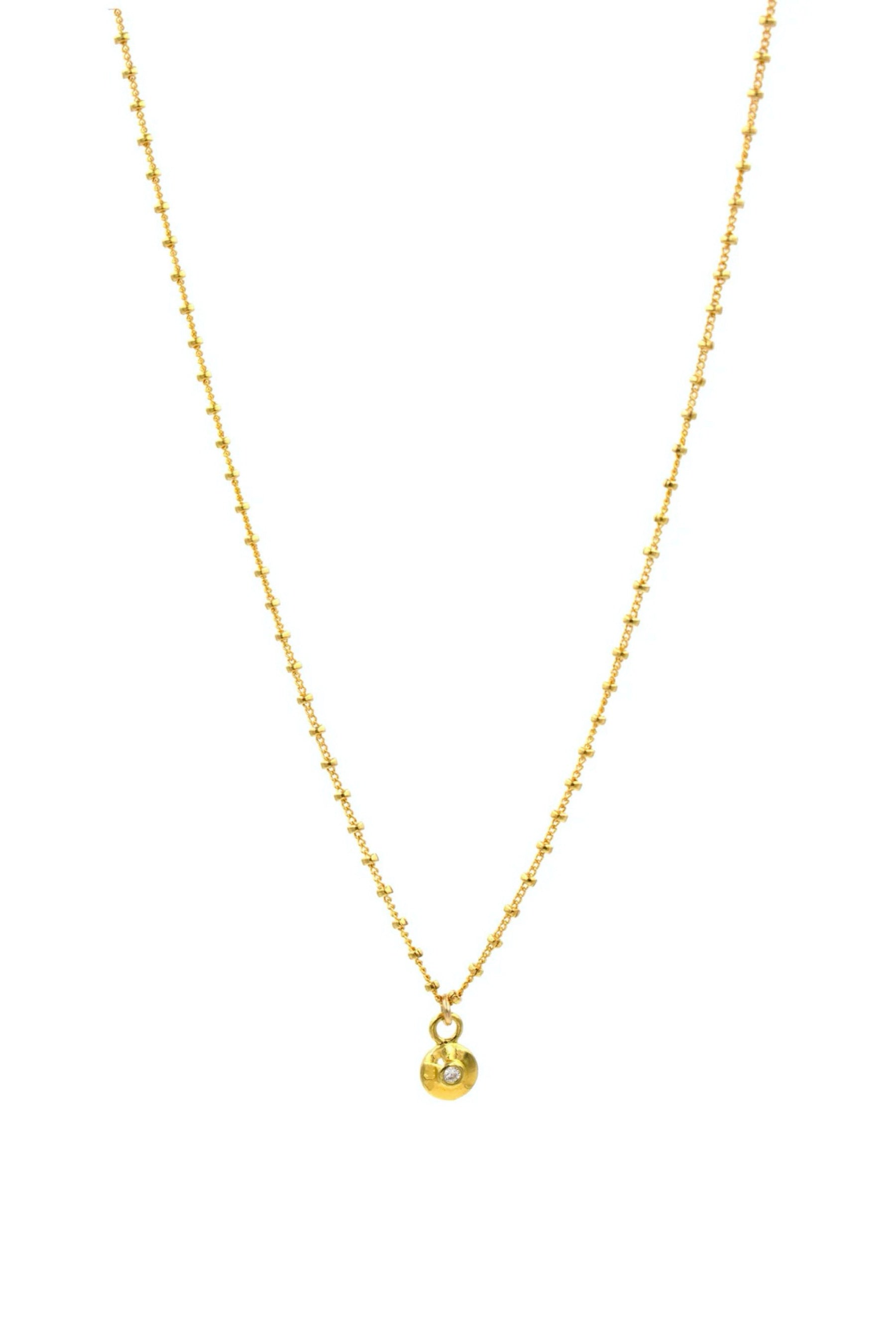 Crystal Coin Necklace