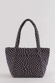 Indigo Trippy Checker Mini Cloud Bag