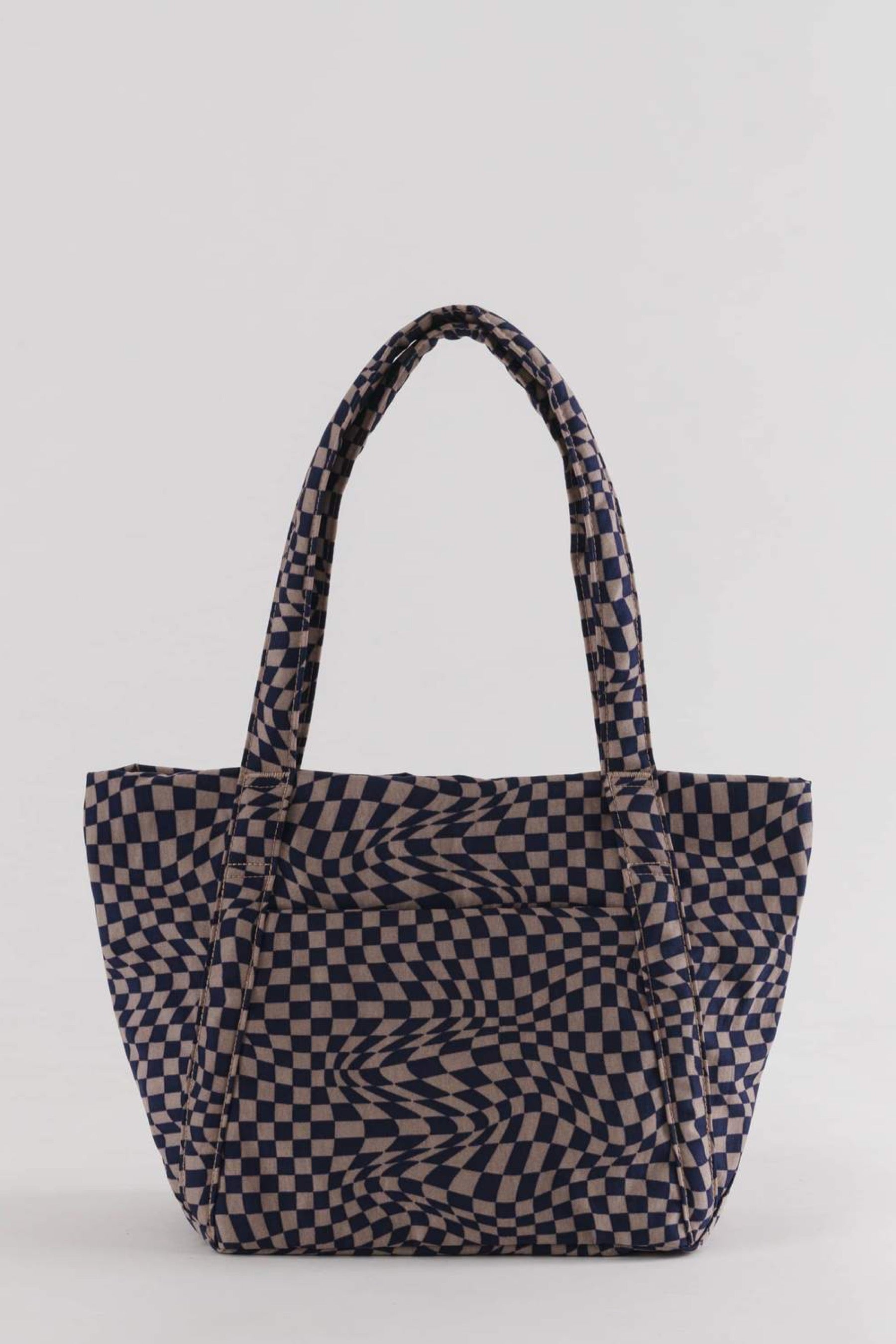 Indigo Trippy Checker Mini Cloud Bag