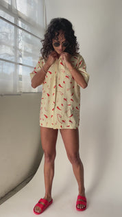 Cream Oracle Top