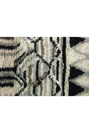 Patterned Wool Shag Runner