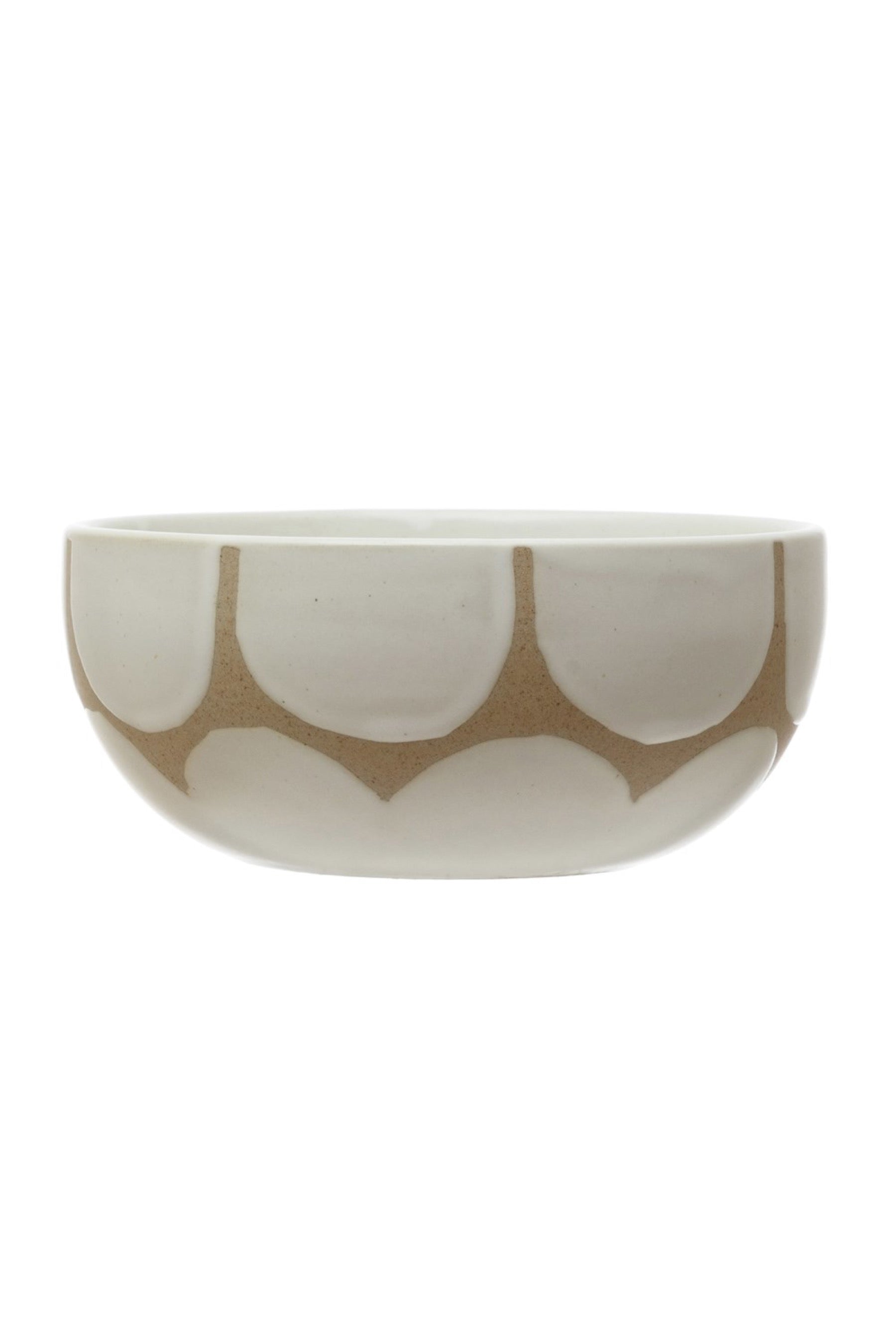 Scalloped Stoneware Bowl