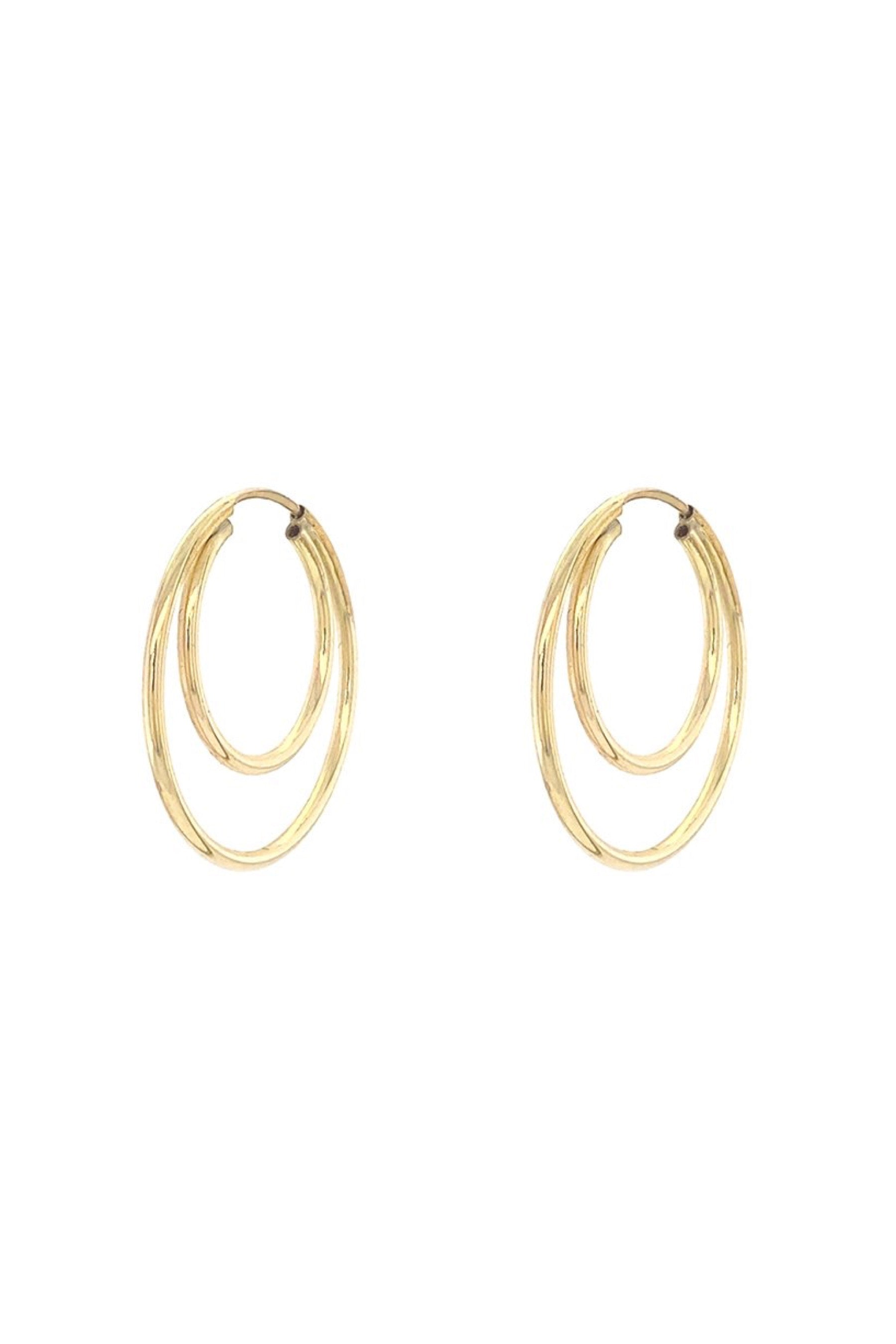 Gold Lou Hoops