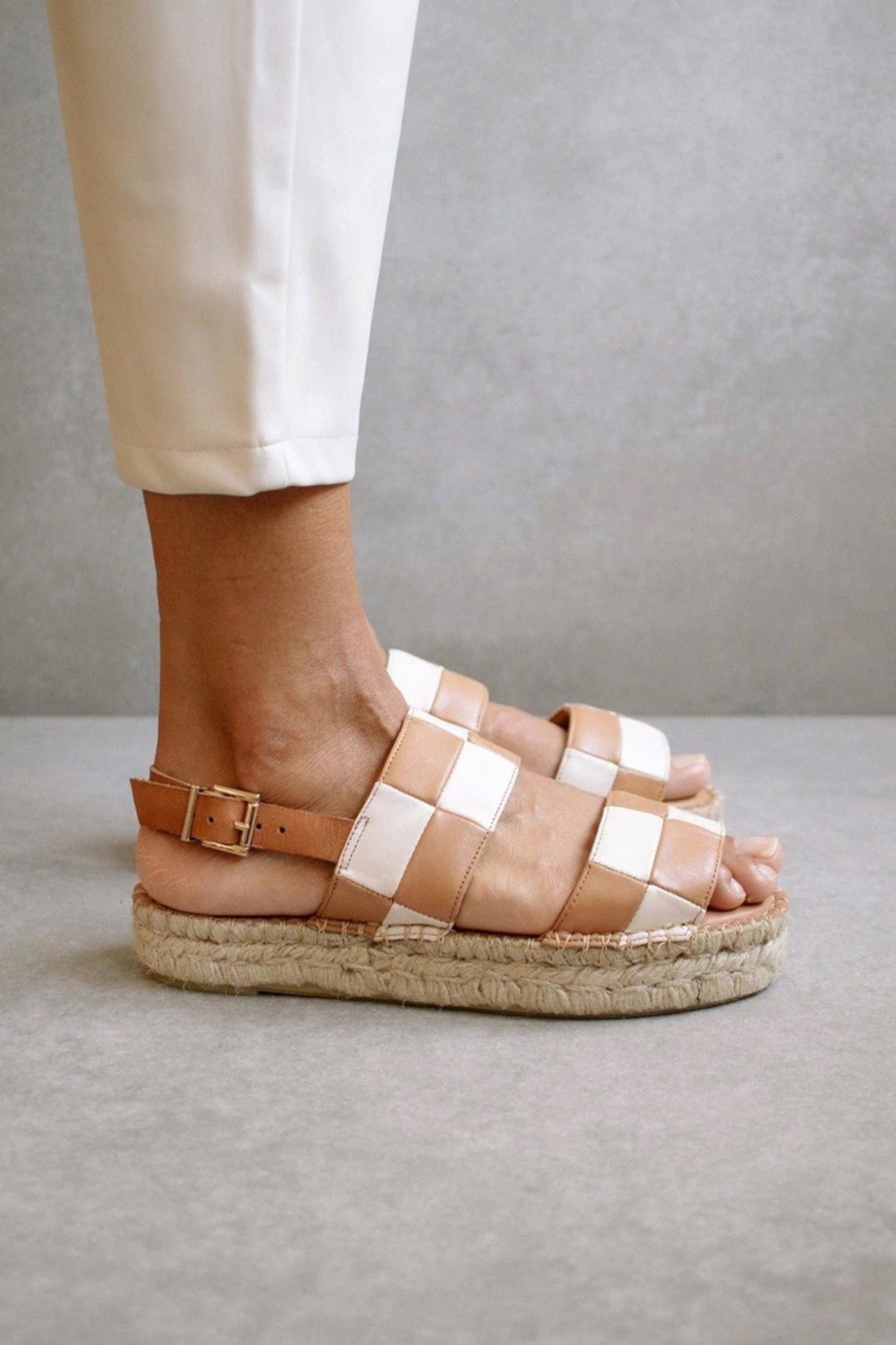 Camel + Ivory Scacchi Espadrille