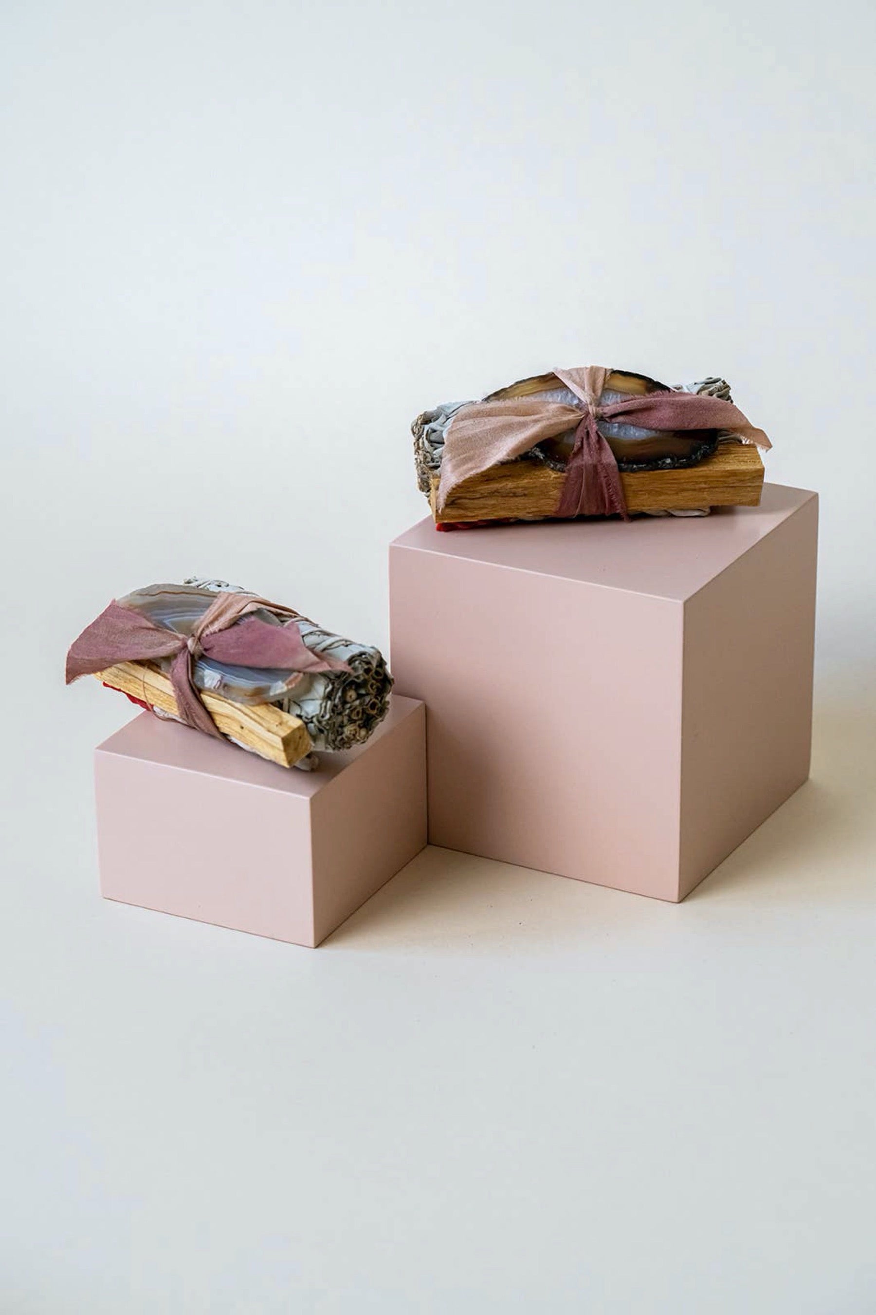 White Sage + Agate Smudge Stick