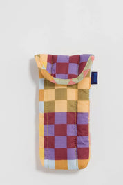 Medium Check Puffy Glasses Sleeve