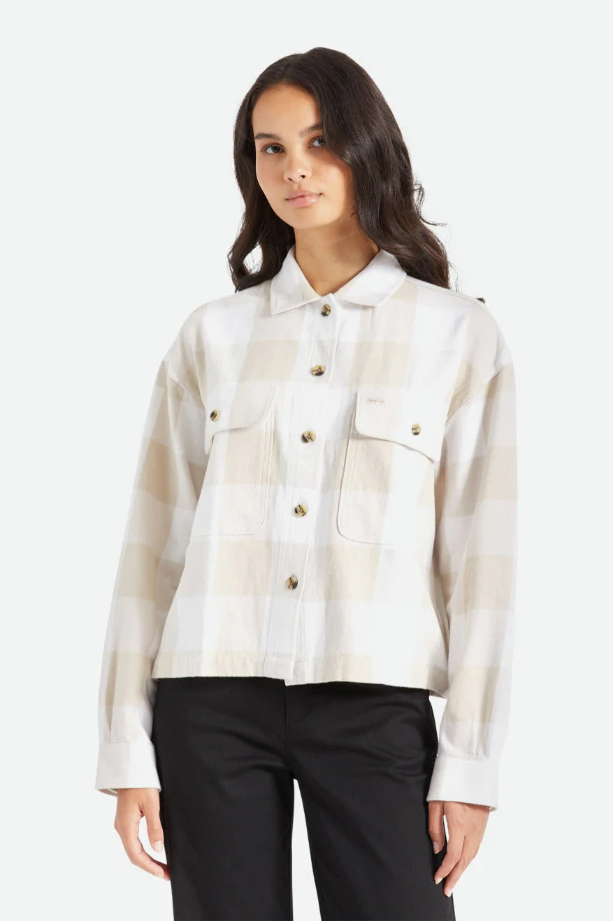 White Plaid Bowery Flannel