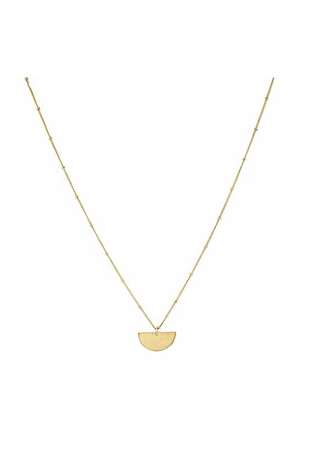 Gold Semi Circle Necklace