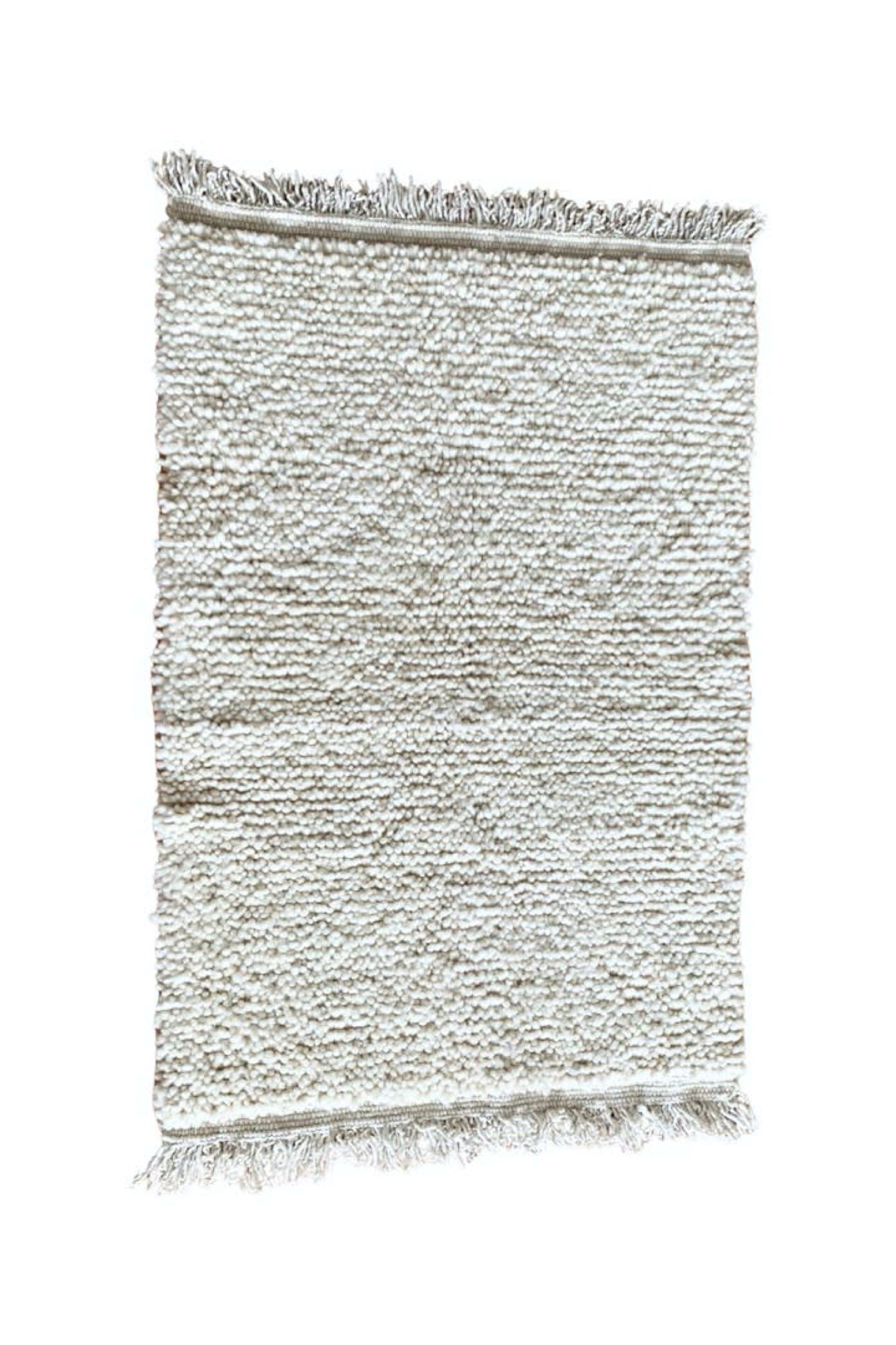 Natural Wool Shag Runner