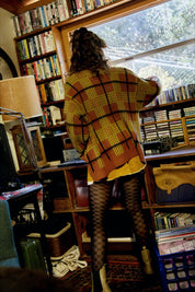 Spiced Autumn Plaid Oversized Cardigan