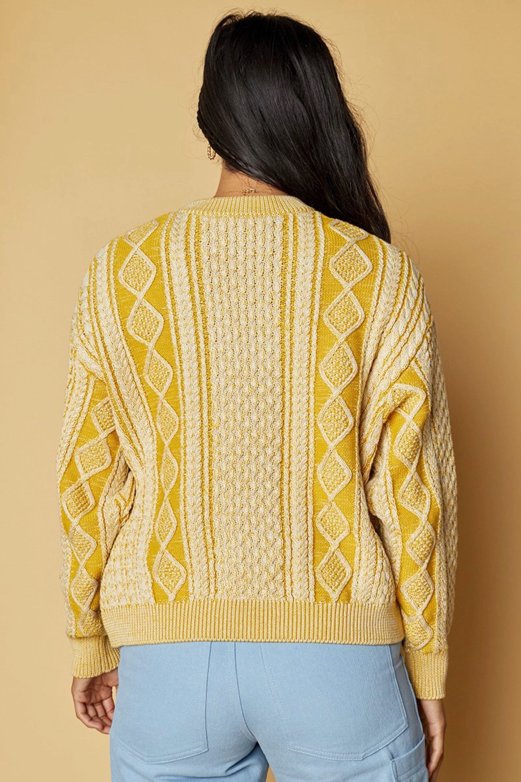 Canary Fisherman Sweater
