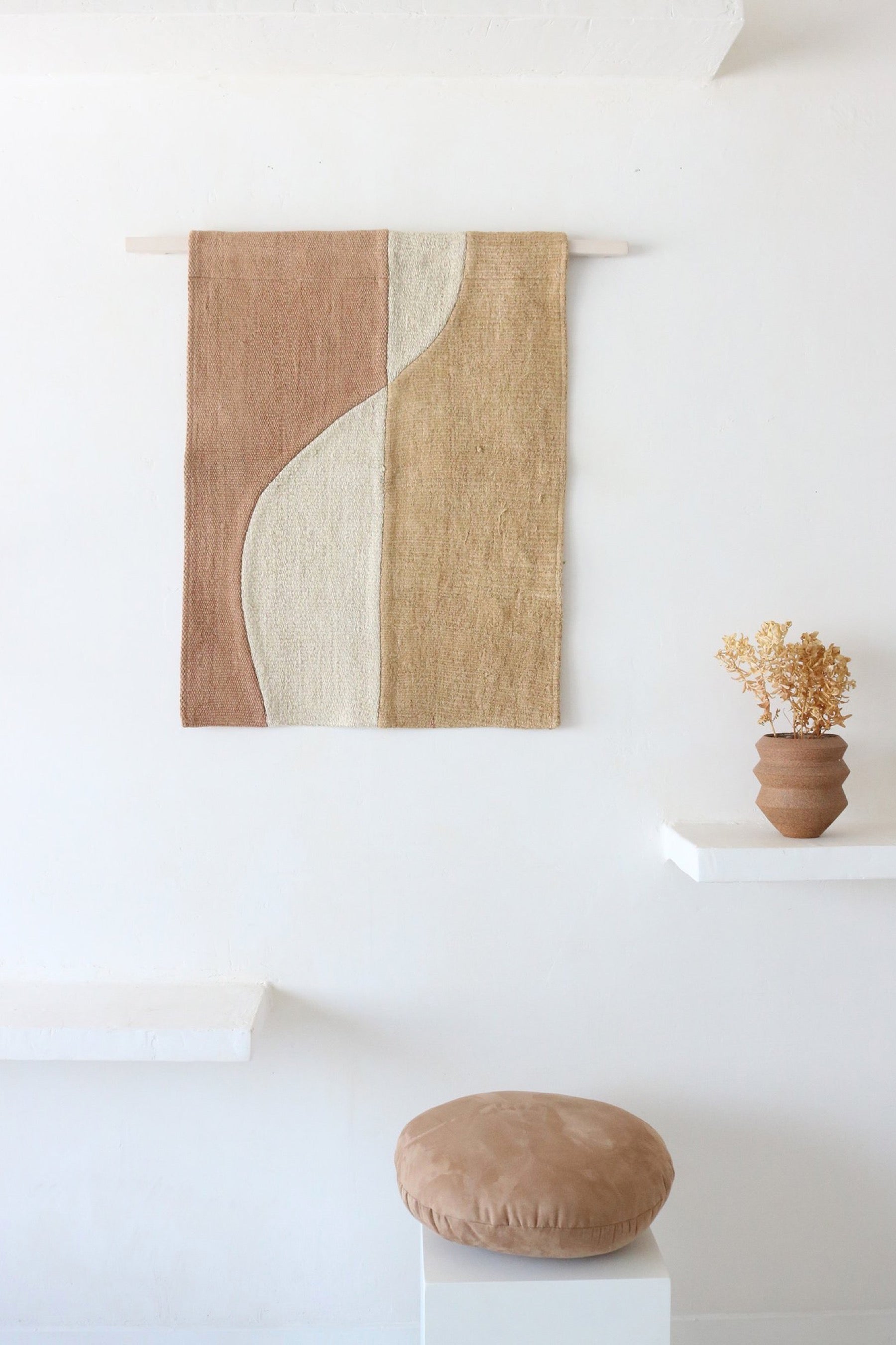 Mini Apricot + Tan Forma No. 2 Tapestry