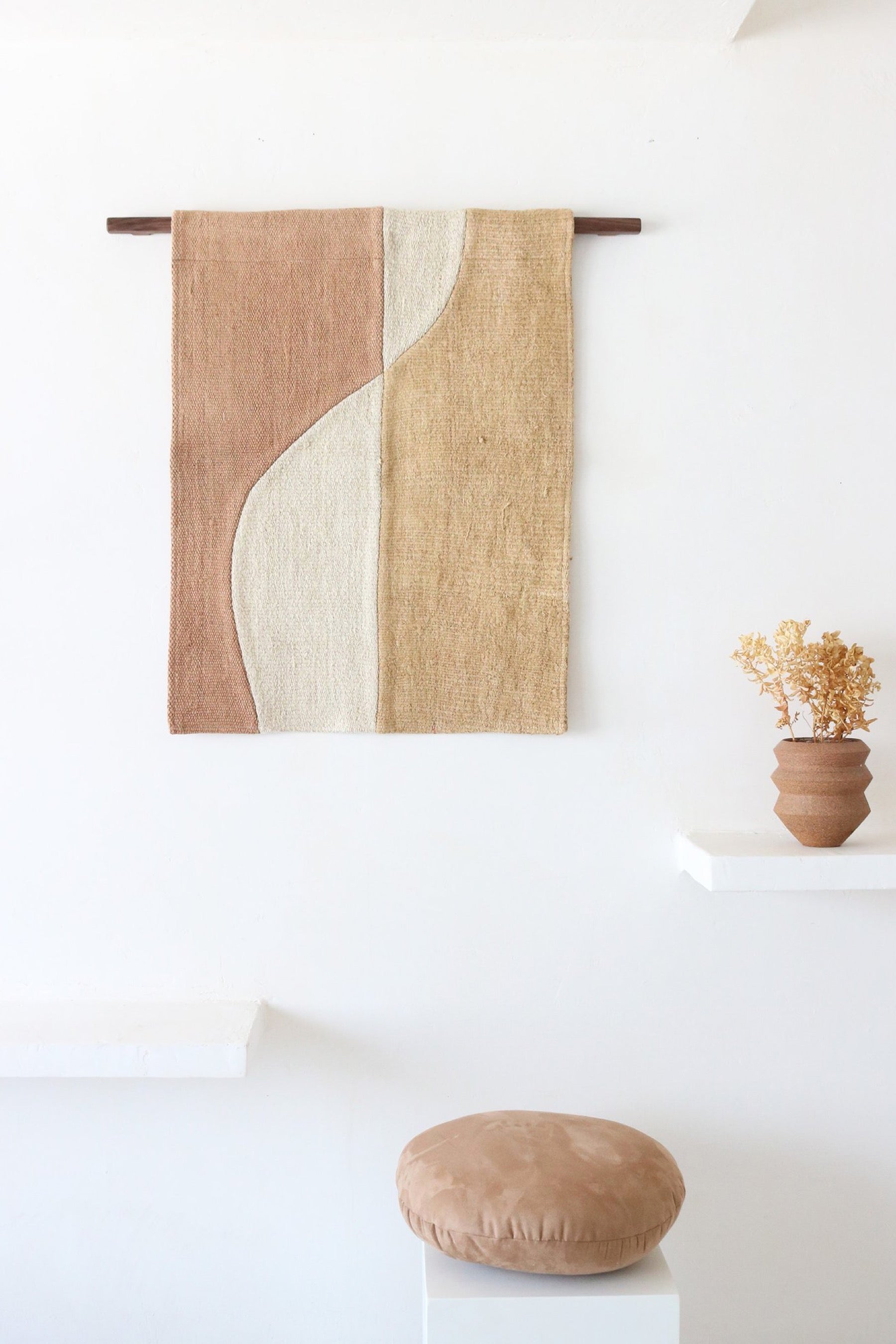 Mini Apricot + Tan Forma No. 2 Tapestry