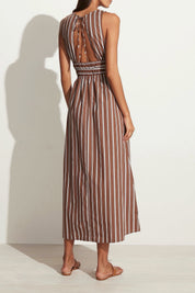 Maya Stripe Jean Dress