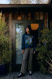 Olive Plaid Pant