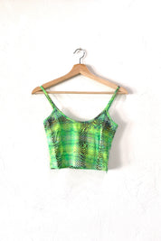Shiny Green Oasis Top