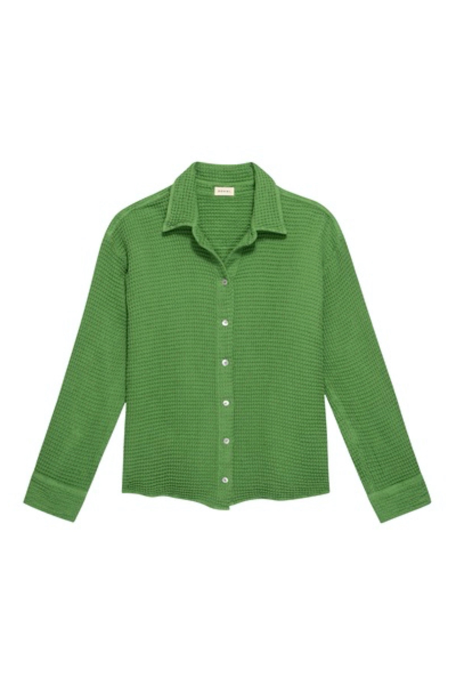 Matcha Waffle Button Down