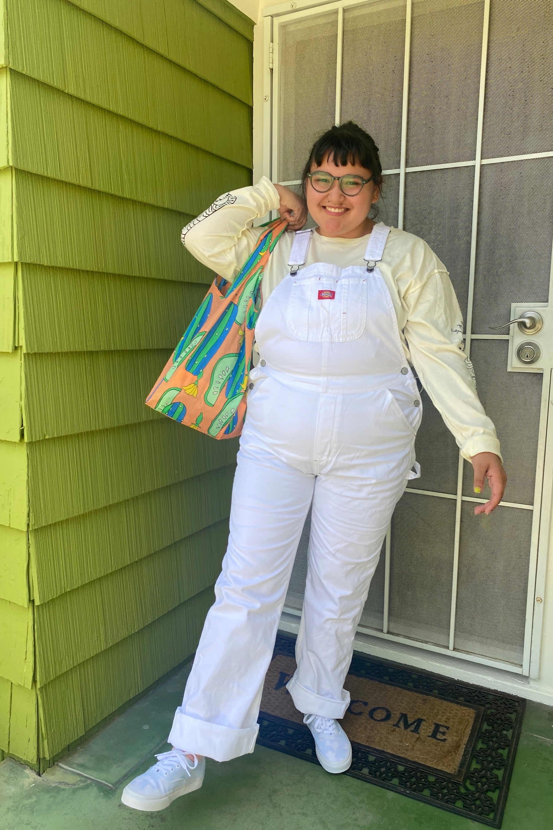 Relaxed Overalls - White