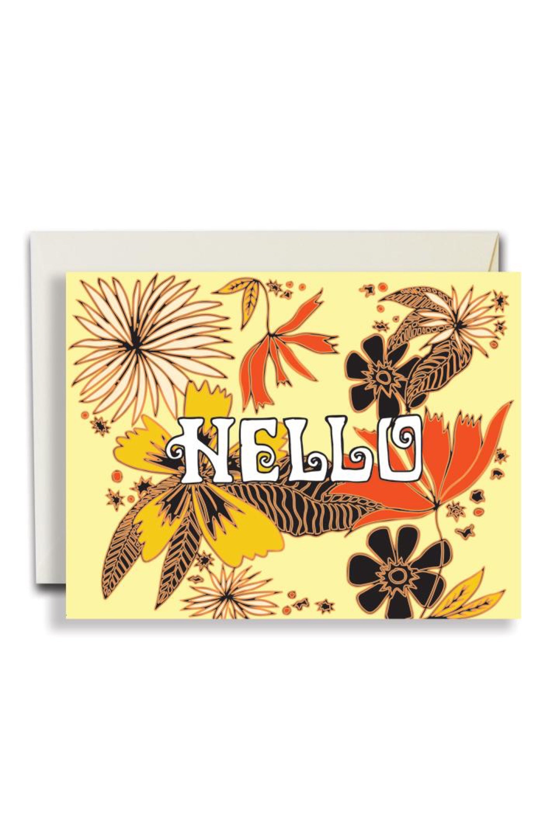 Hello Floral Card