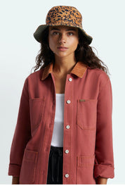 Military Olive + Leopard Petra Bucket Hat