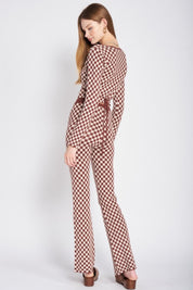 Maroon Cassie Wrap Top